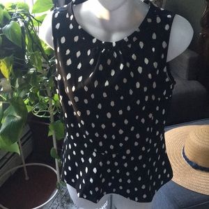 Banana Republic Factory Black & White Peplum XS